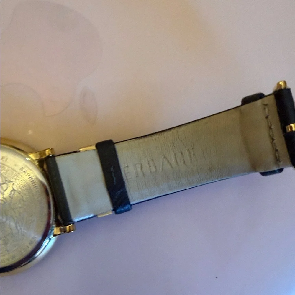 Versace Gold and Black Men's Watch - Picture 6 of 9